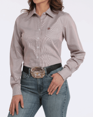 Women TENCEL Arena Fit Button-Down Western Shirt