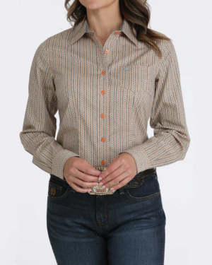 Women Arena Fit Button-Down Western Shirt