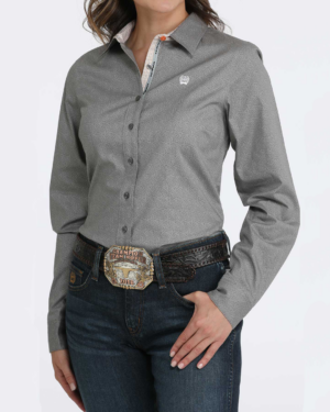 Women Arena Fit Button-Down Western Shirt