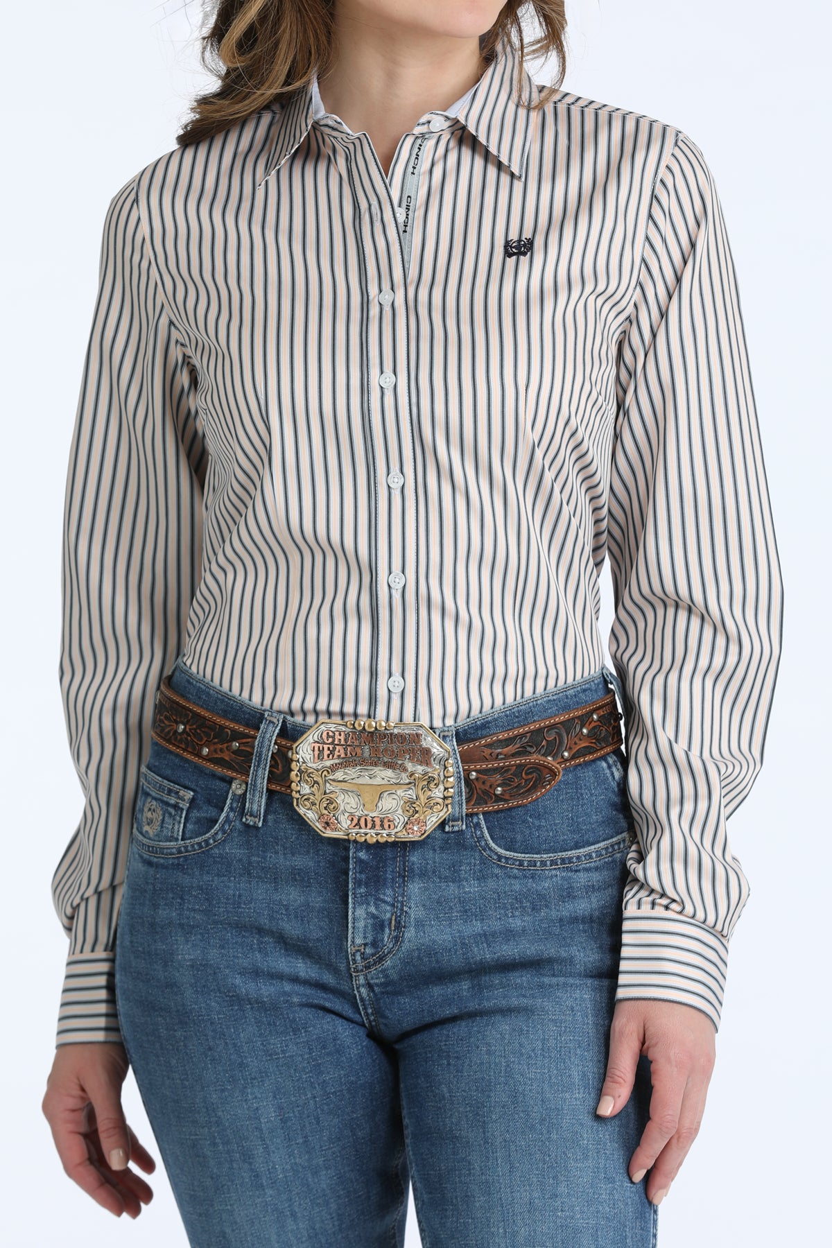 Women TENCEL Arena Fit Button-Down Western Shirt