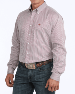 Men TENCEL Classic Fit Button-Down Western Shirt