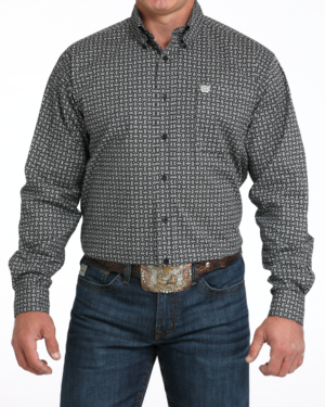 Men s Stretch Classic Fit Button-Down Western Shirt