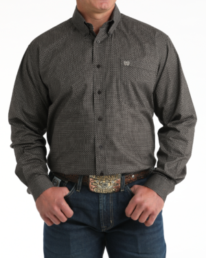 Men s Stretch Classic Fit Button-Down Western Shirt