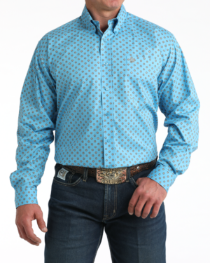 Men s Stretch Classic Fit Button-Down Western Shirt