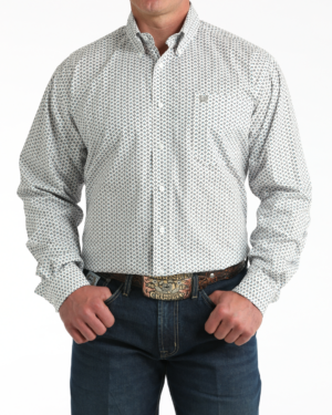 Men s Stretch Classic Fit Button-Down Western Shirt