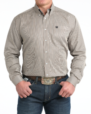 Men TENCEL Classic Fit Button-Down Western Shirt