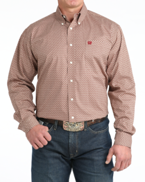 Men s Stretch Classic Fit Button-Down Western Shirt