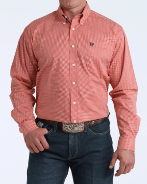 Men s Stretch Classic Fit Button-Down Western Shirt