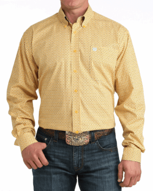 Men s Stretch Classic Fit Button-Down Western Shirt