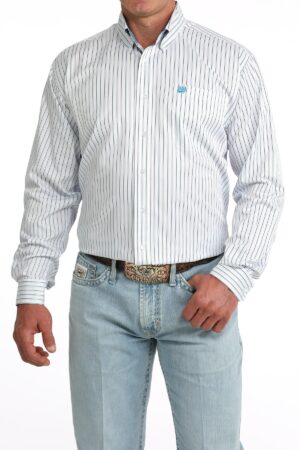 Men TENCEL Classic Fit Button-Down Western Shirt