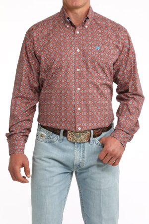 Men s Stretch Classic Fit Button-Down Western Shirt
