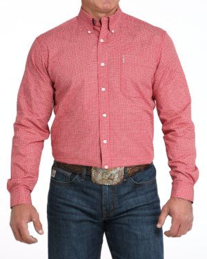 Men Modern Fit Button-Down Western Shirt