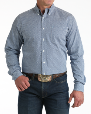 Men Modern Fit Button-Down Western Shirt