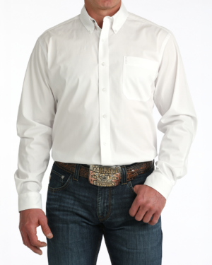 Men s Stretch Modern Fit Button-Down Western Shirt
