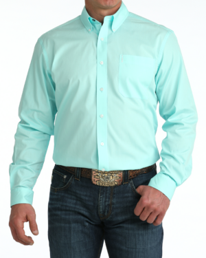 Men Modern Fit Button-Down Western Shirt