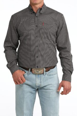 Men Modern Fit Button-Down Western Shirt