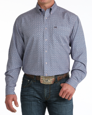 Men Arenaflex Button-Down Western Shirt