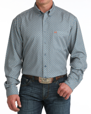 Men Arenaflex Button-Down Western Shirt