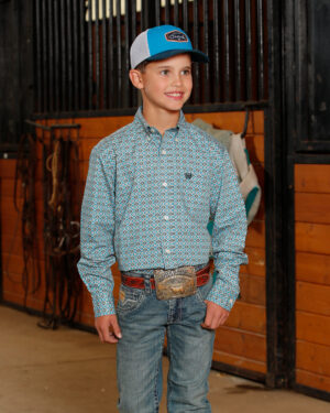 Boy s Button-Down Western Shirt