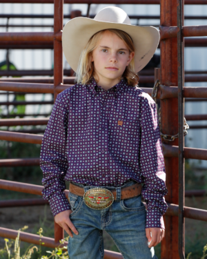 Boy s Button-Down Western Shirt