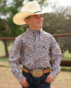 Boy s Button-Down Western Shirt