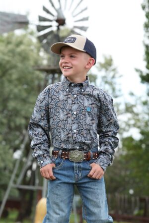 Boy s Button-Down Western Shirt