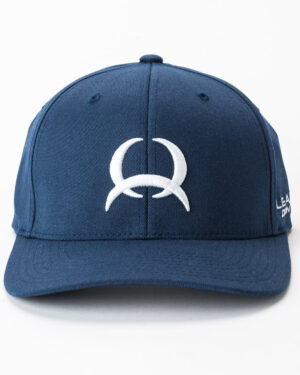Men s Fitted FlexFit Lead Don t Follow with Tech Logo - Navy