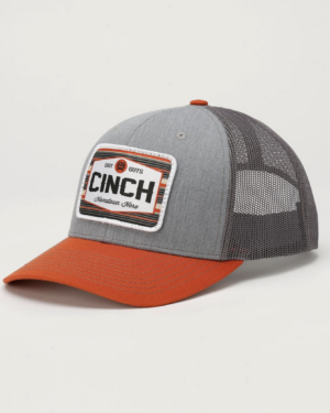 Men s Hometown Hero Trucker Cap - Orange and Gray