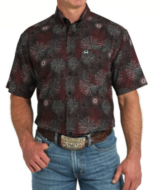 Men Arenaflex Button-Down Western Shirt
